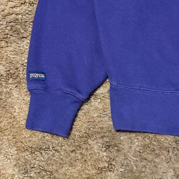 Vintage TCU Horned Frogs College Sportswear Jansport Sweatshirt Purple Large - Picture 4 of 8
